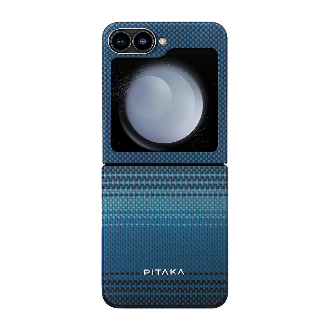 Pitaka Tactile Woven Sunset-Moonrise Serisi Galaxy Z Flip 6 M-safe Şarj Özellikli Aramid Fiber Moonrise Kılıf Pitaka Tactile Woven Sunset-Moonrise Serisi Galaxy Z Flip 6 M-safe Şarj Özellikli Aramid Fiber Moonrise Kılıf